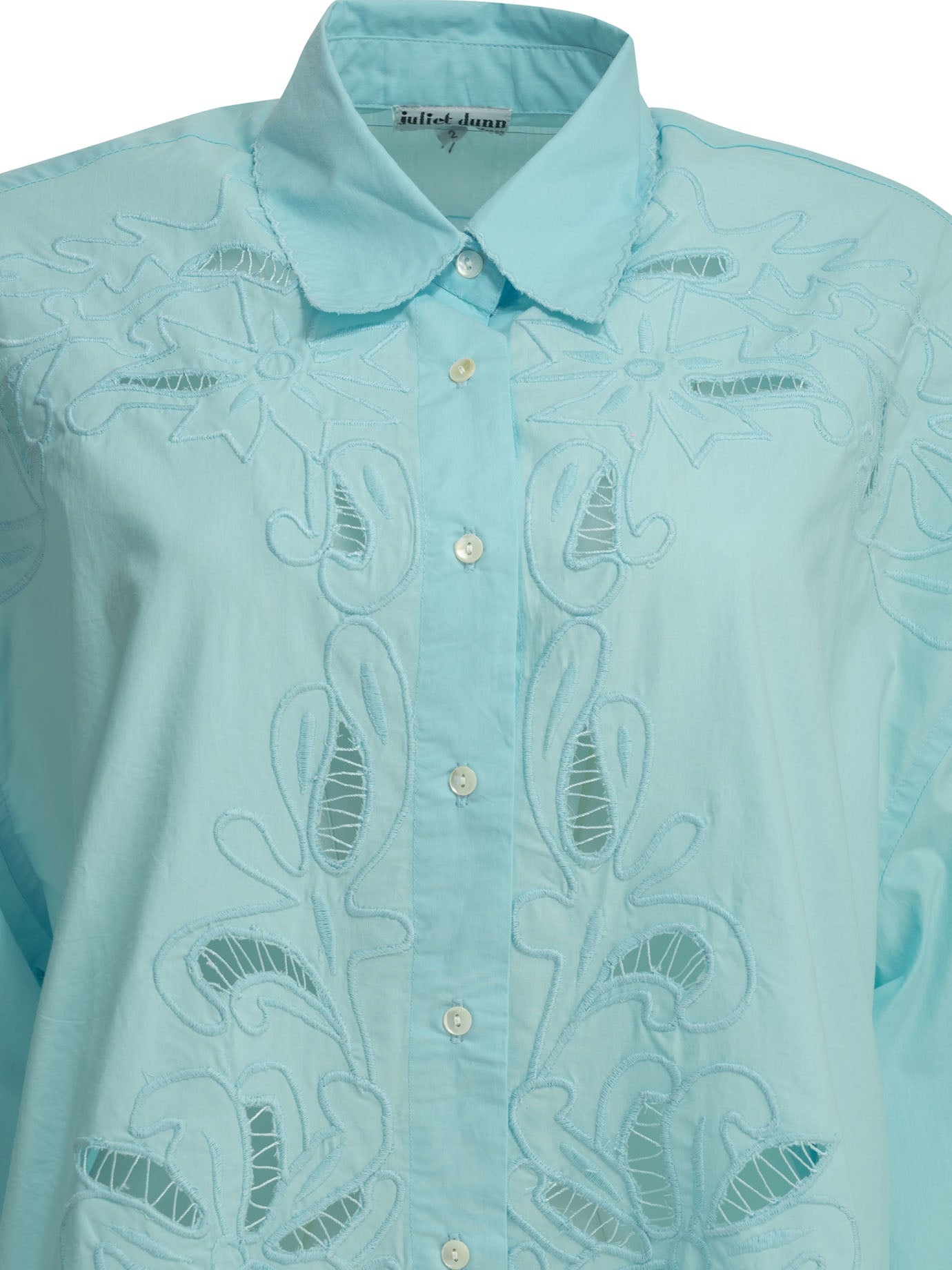 Juliet Dunn Embroidered Casual Shirt