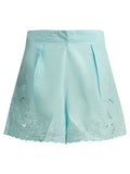 Juliet Dunn Embroidered Shorts