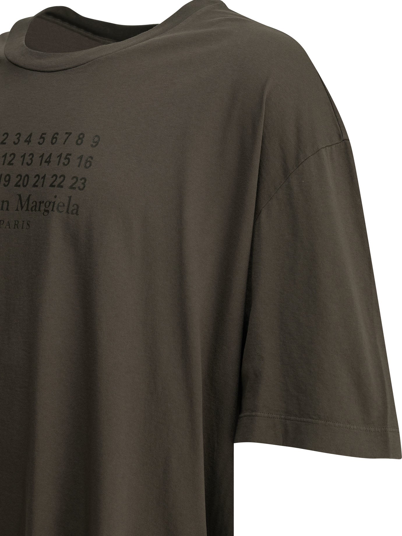 Maison Margiela Crew Neck T Shirt With Logo