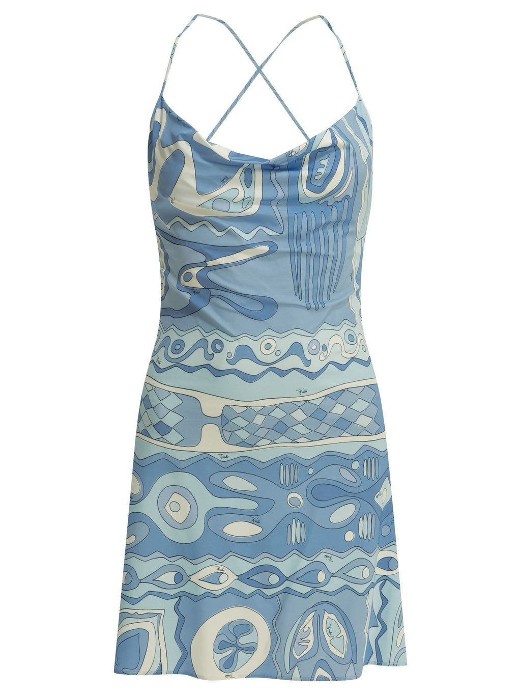 Pucci "Angoli" Short Dress With Open Back