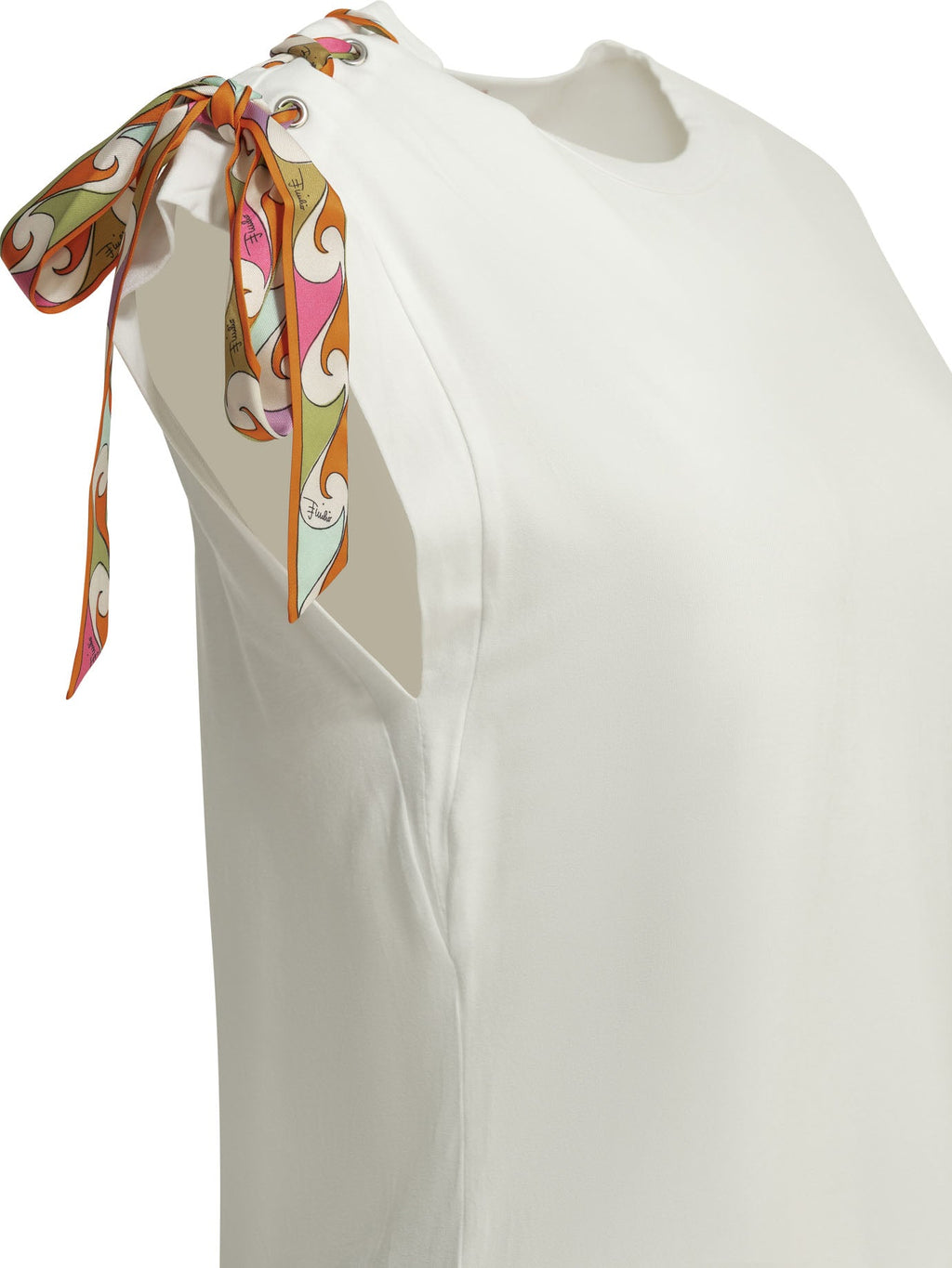 Pucci Crew Neck T Shirt With Printed Detail
