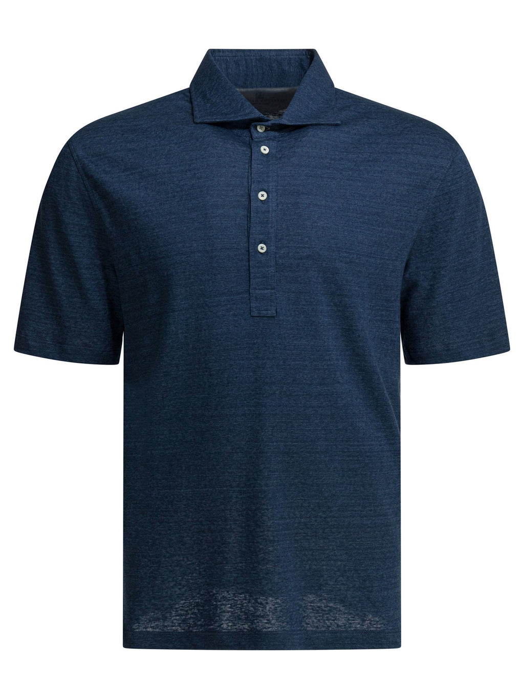 Brunello Cucinelli Linen And Cotton Button Down Polo Shirt