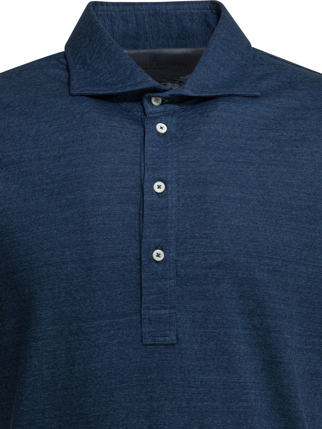 Brunello Cucinelli Linen And Cotton Button Down Polo Shirt