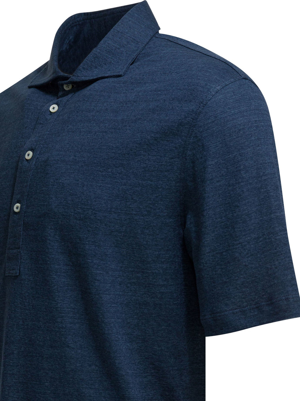 Brunello Cucinelli Linen And Cotton Button Down Polo Shirt