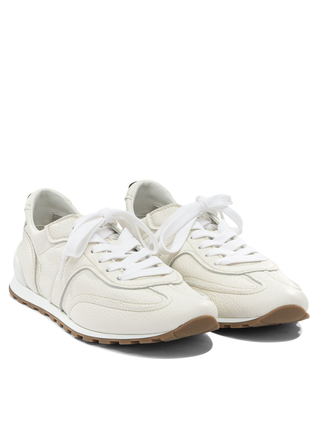 Brunello Cucinelli "Shiny Loops" Low Top Sneakers