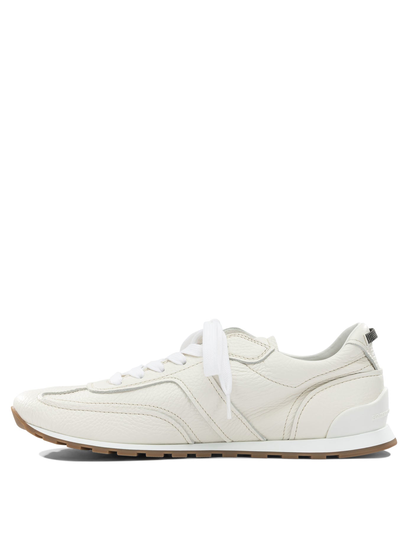 Brunello Cucinelli "Shiny Loops" Low Top Sneakers
