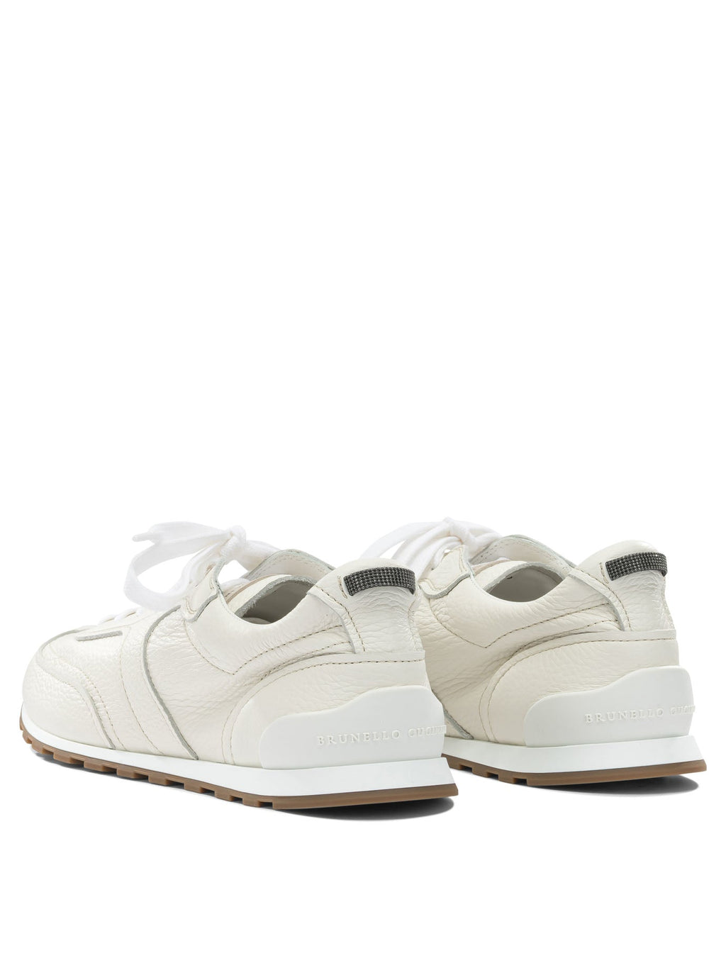Brunello Cucinelli "Shiny Loops" Low Top Sneakers