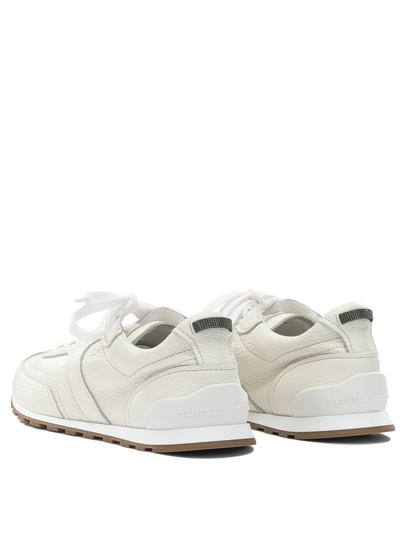 Brunello Cucinelli "Shiny Loops" Low Top Sneakers