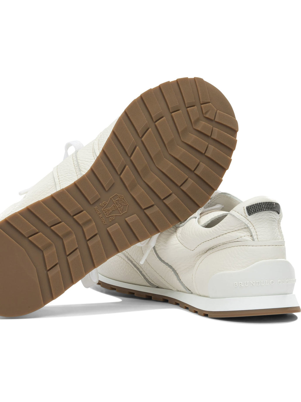 Brunello Cucinelli "Shiny Loops" Low Top Sneakers