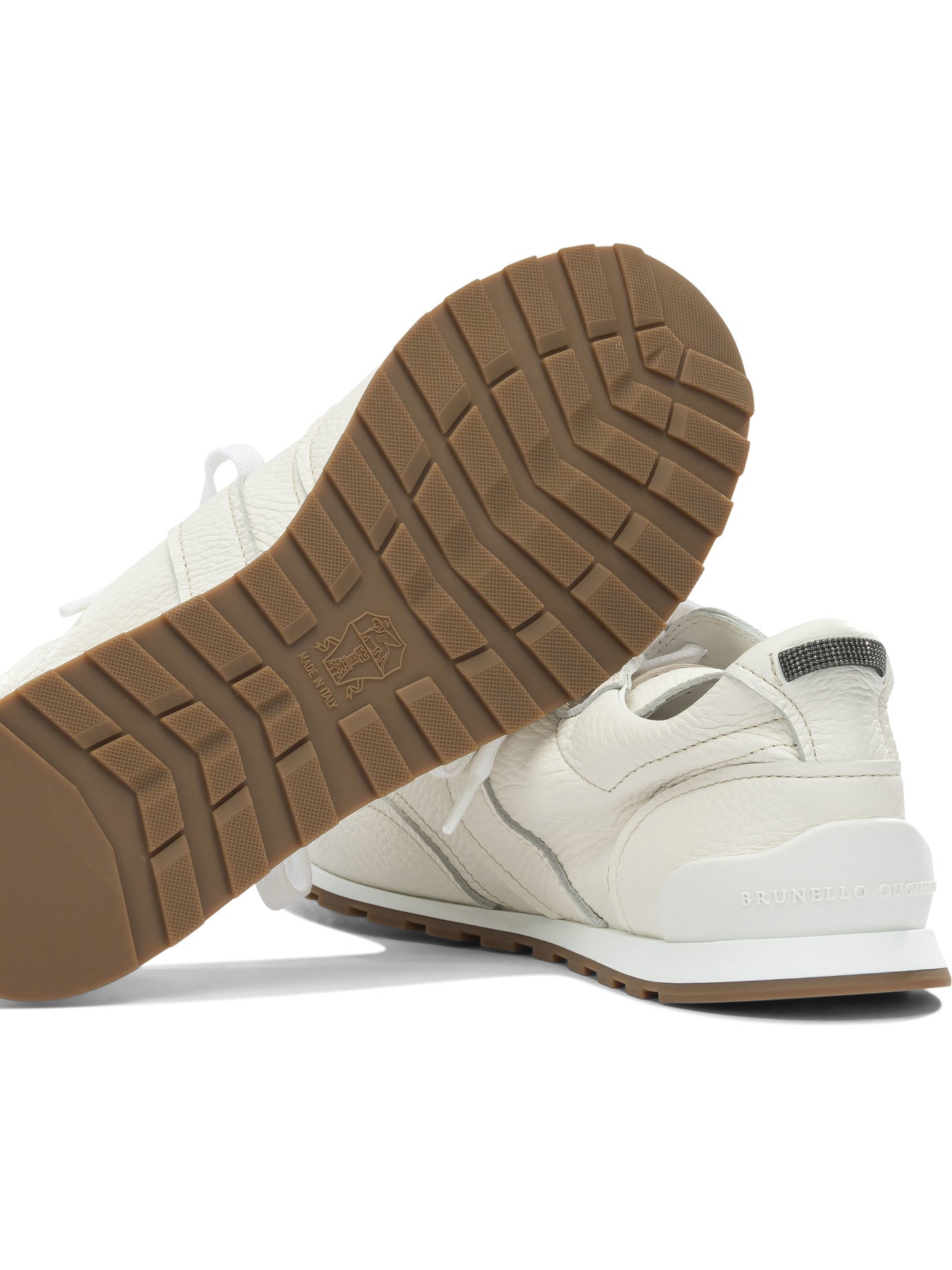 Brunello Cucinelli "Shiny Loops" Low Top Sneakers