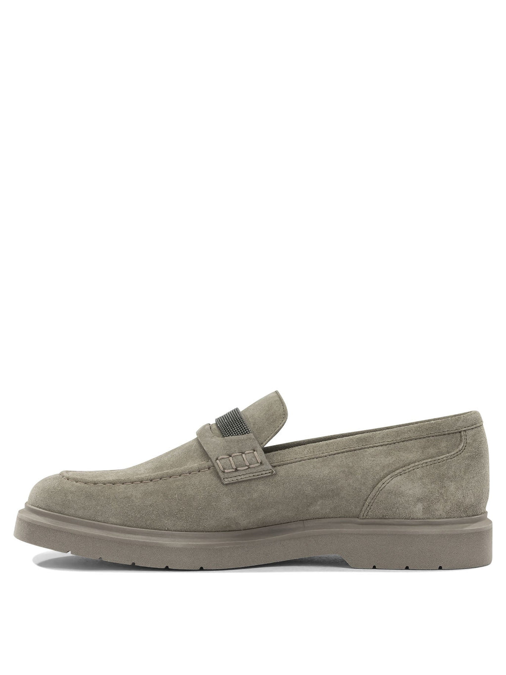 Brunello Cucinelli Suede Loafers With Charm