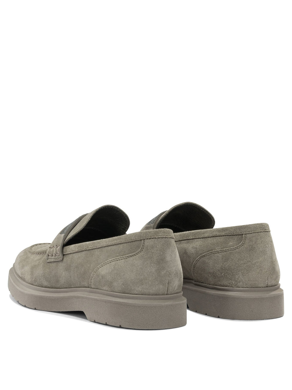 Brunello Cucinelli Suede Loafers With Charm