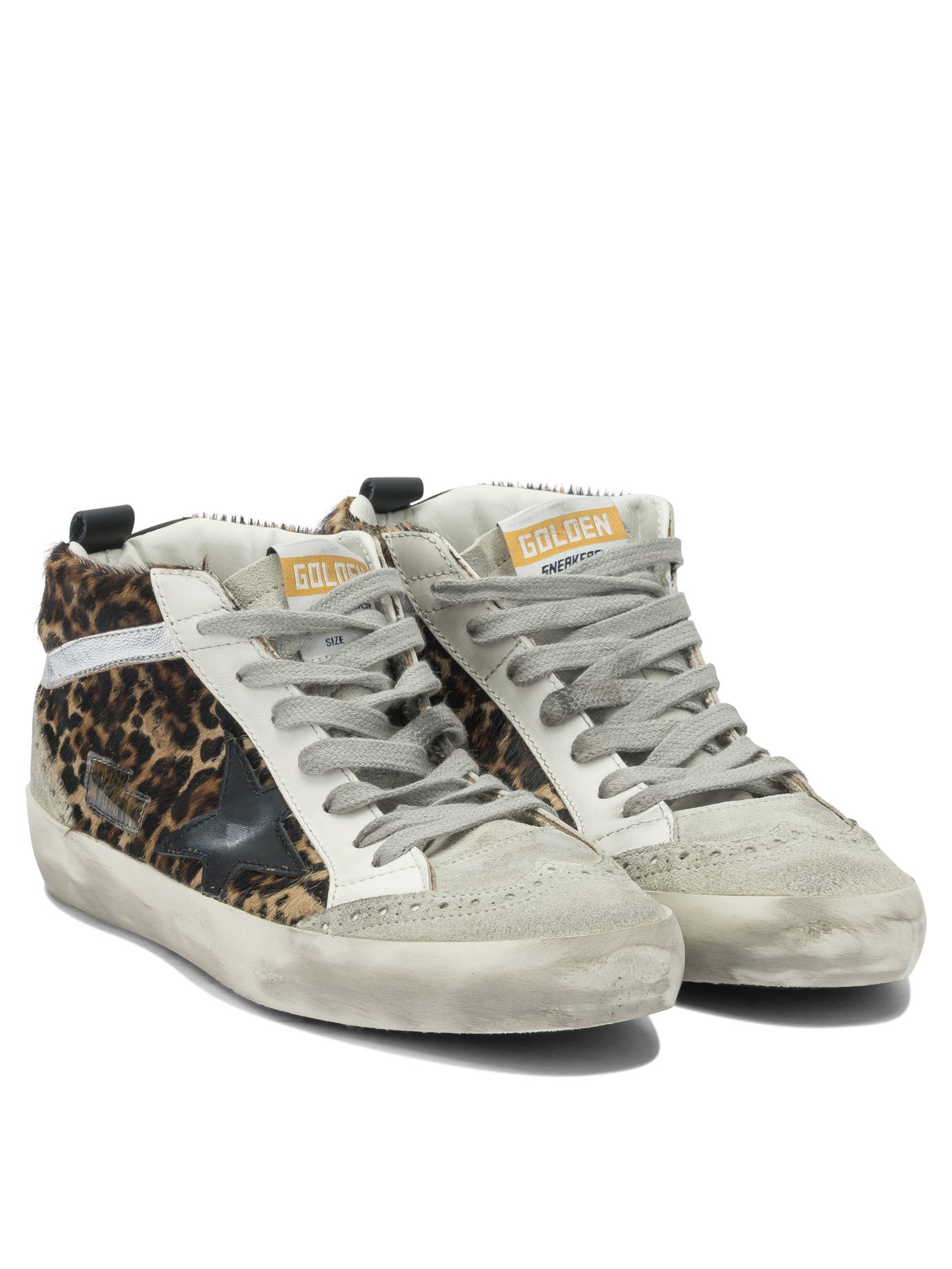 Golden Goose "Mid Star" High Top Sneakers