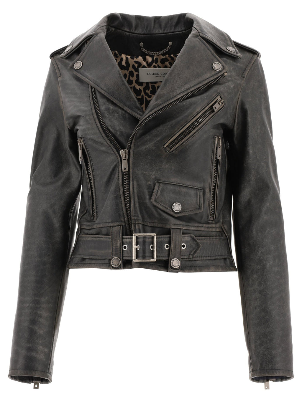 Golden Goose "Chiodo Destiny" Leather Jacket