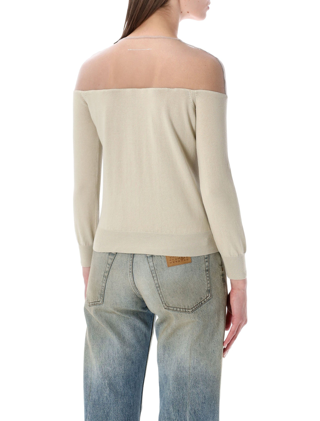 Mm6 Maison Margiela Sweaters Beige