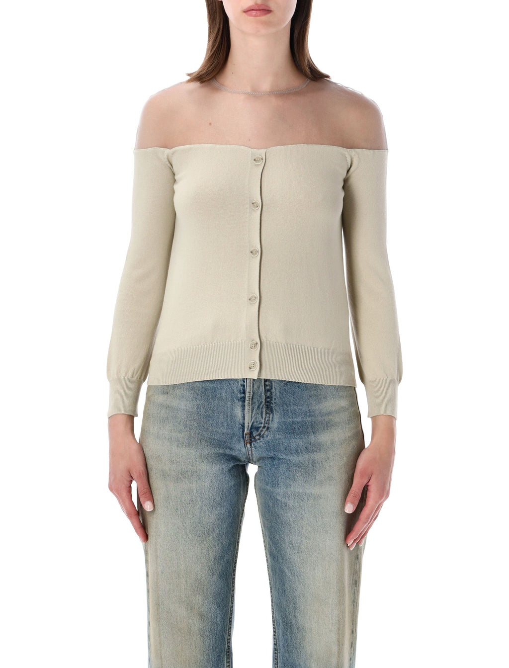 Mm6 Maison Margiela Sweaters Beige