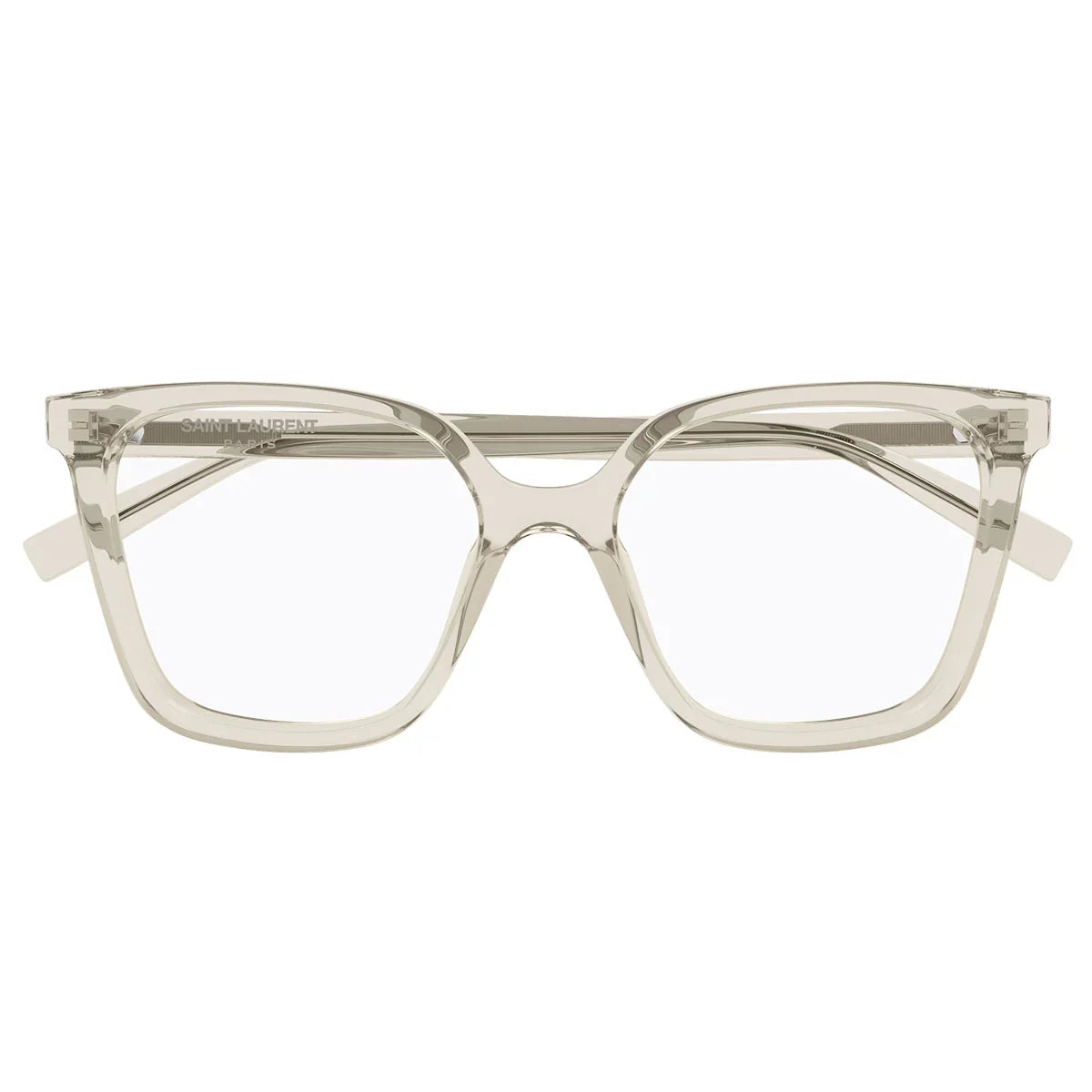Saint Laurent Prescription Glasses Sl 910 004 Beige/Transparent Women