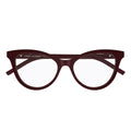 Saint Laurent Prescription Glasses Sl M164 011 Burgundy/Transparent Women