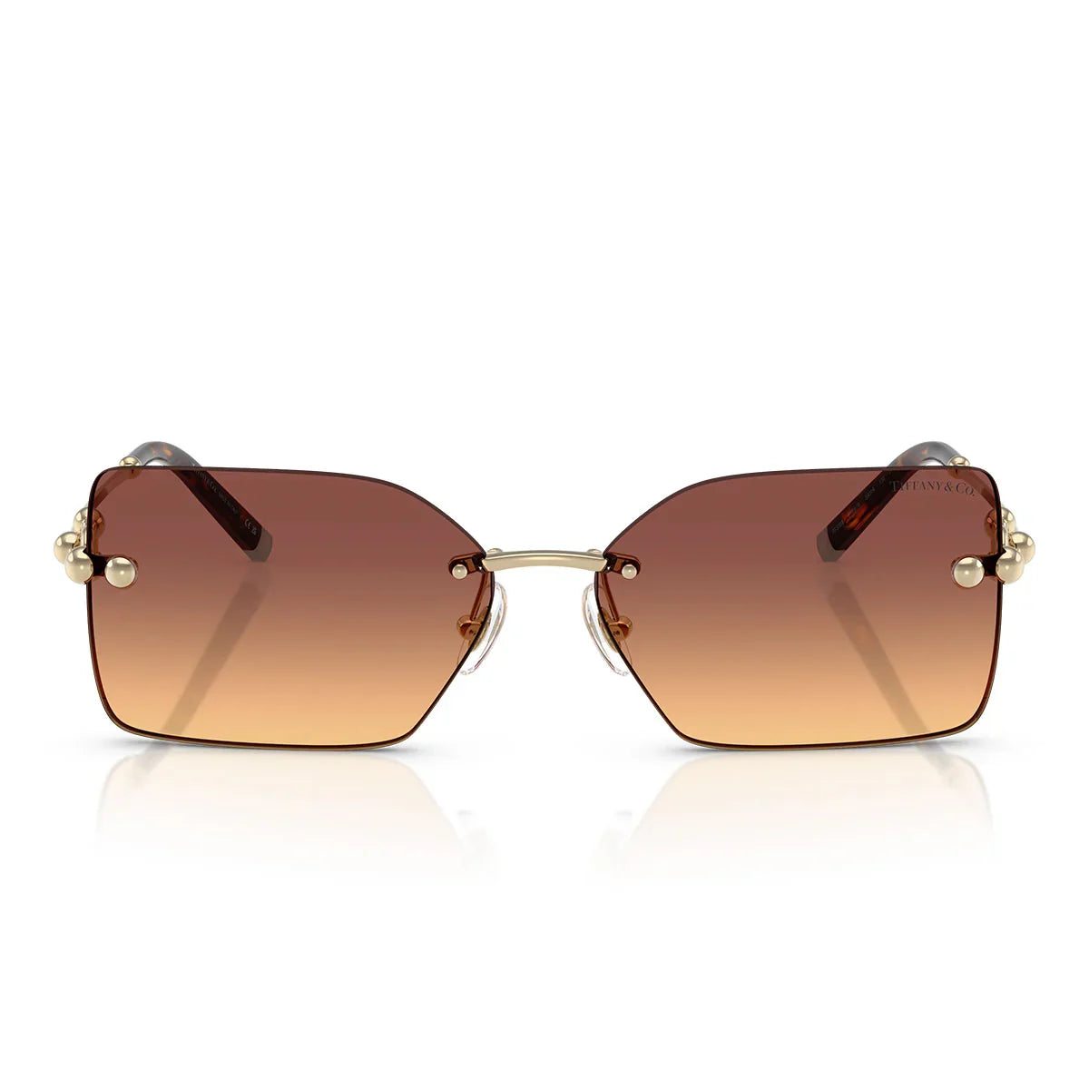 Tiffany & Co. Sunglasses Tf3088 618978 Pale Gold/Orange Gradient Unisex