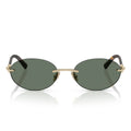 Tiffany & Co. Sunglasses Tf3104 D 623882 Pale Gold/Dark Green Women