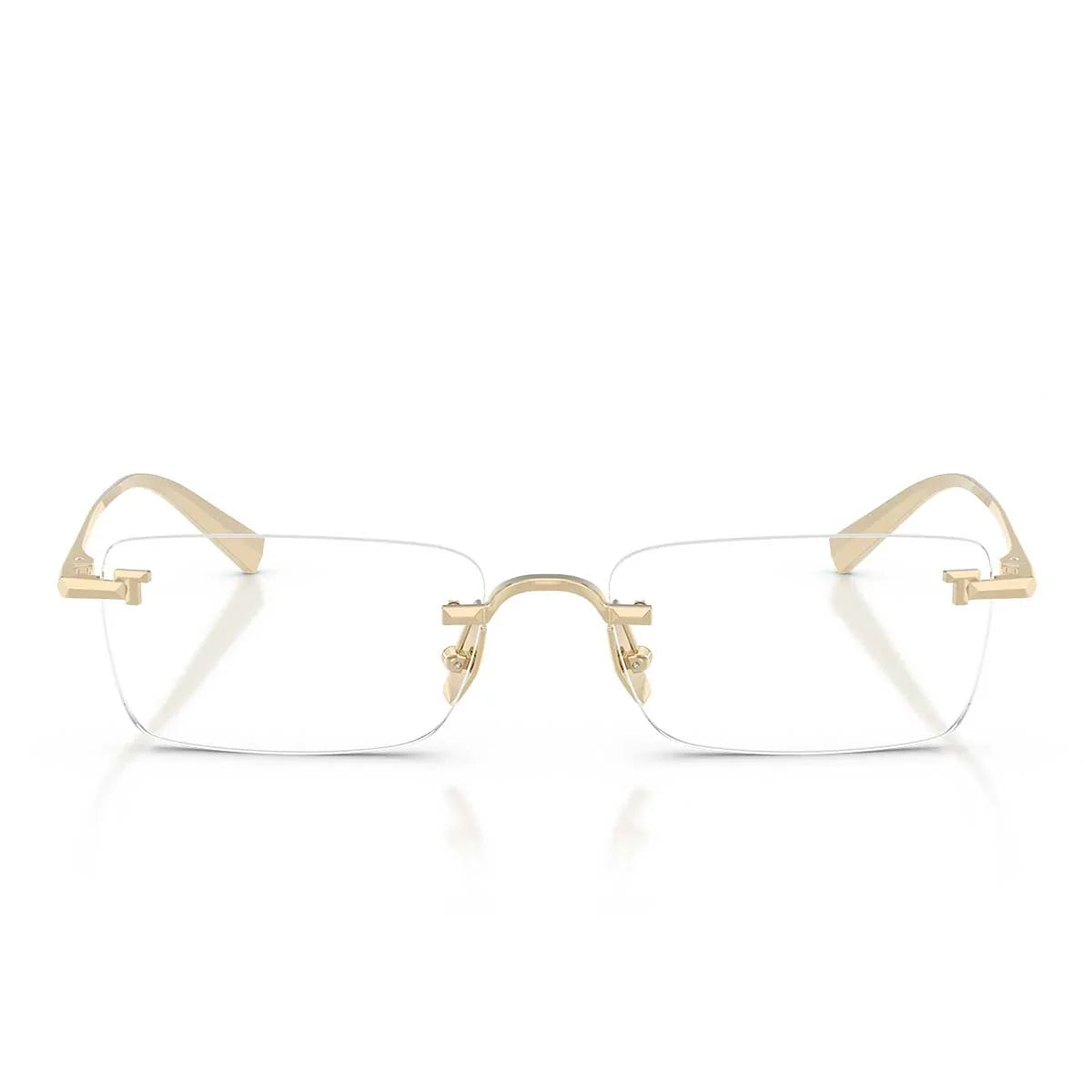 Tiffany & Co. Prescription Glasses Tf1177 Kb 6220 Pale Gold Plated/Transparent Unisex