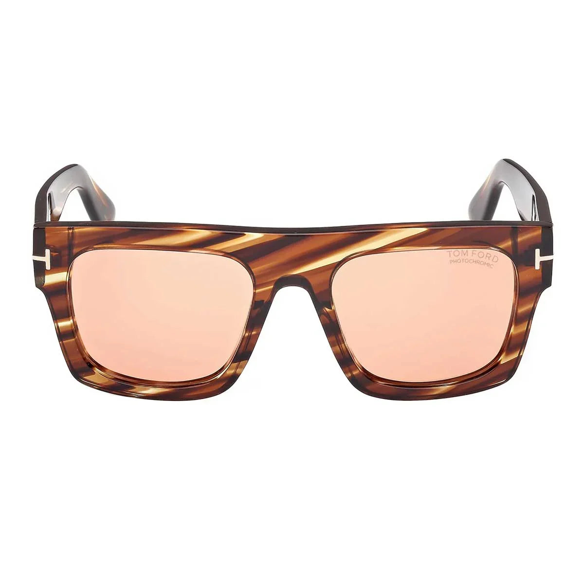 Tom Ford Sunglasses Ft0711 53 E Fausto Brown/Light Brown Unisex Photochromic