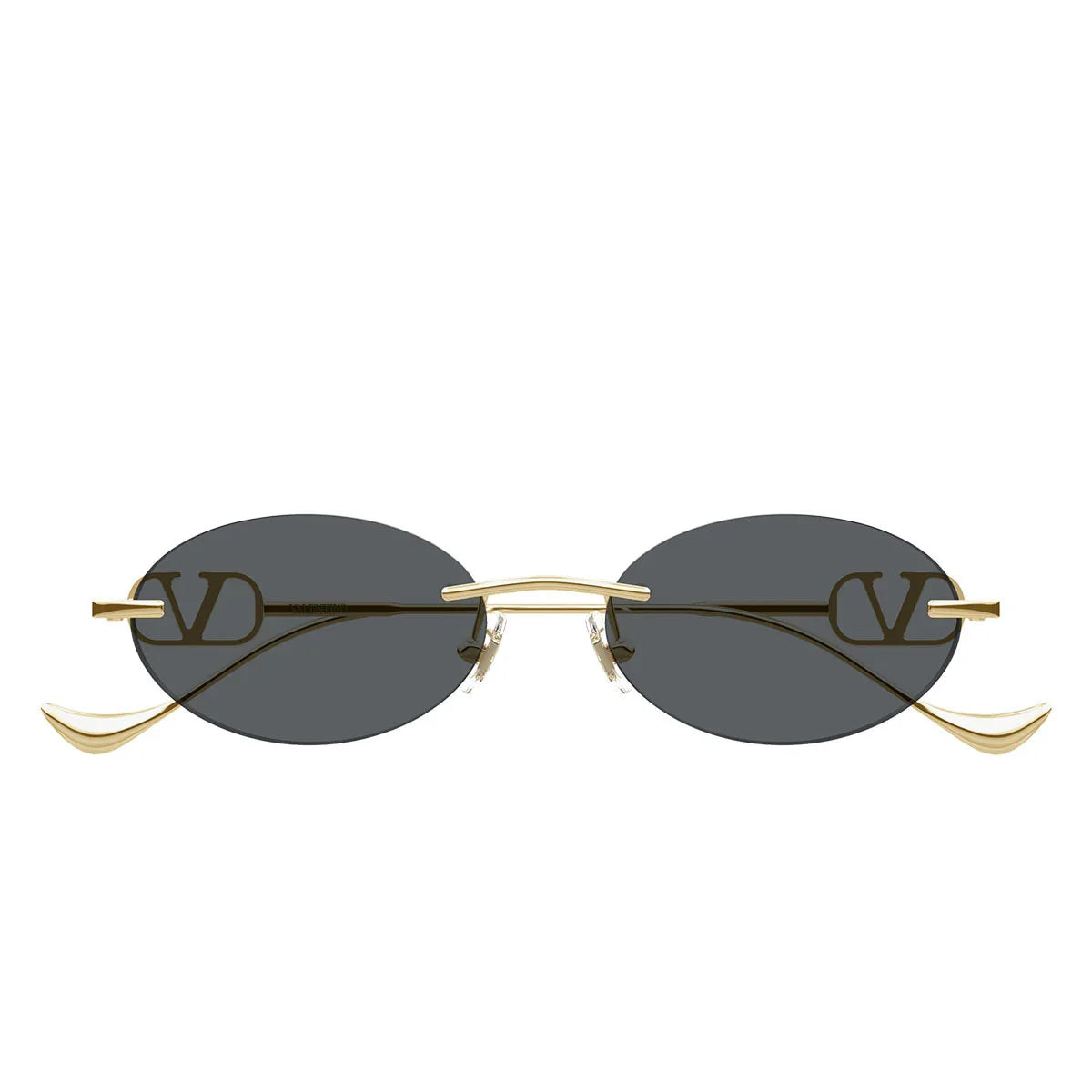 Valentino Sunglasses Vg0032 S 001 Gold/Dark Gray Women