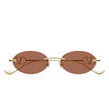 Valentino Sunglasses Vg0032 S 002 Gold/Brown Women