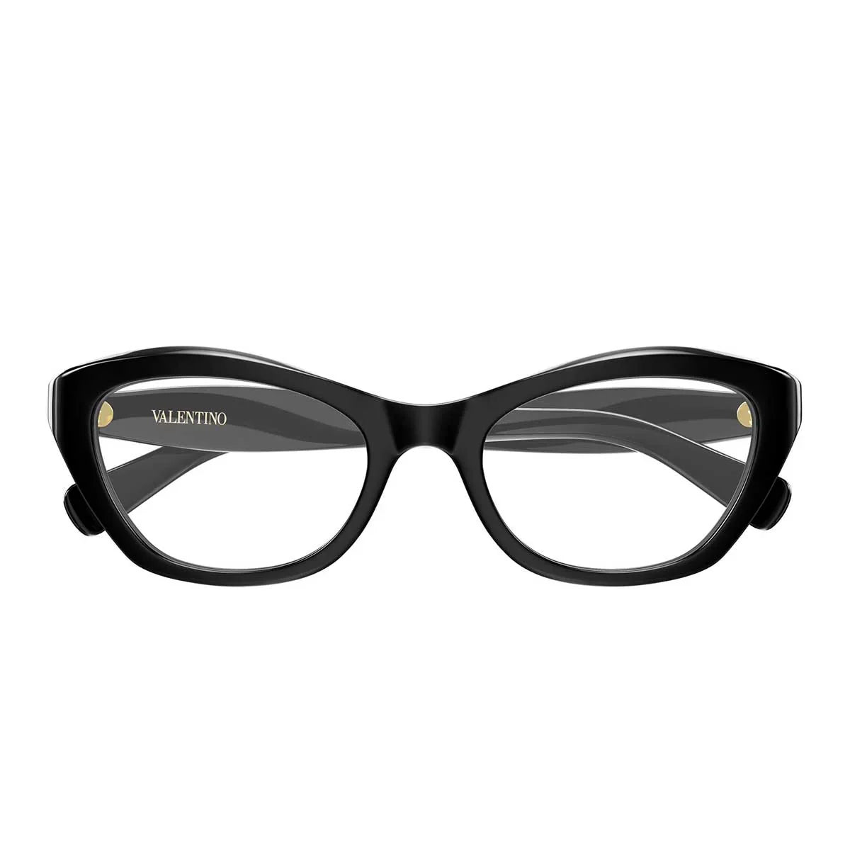 Valentino Eyeglasses Vg0012 O 001 Black/Transparent Women