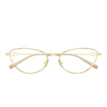 Valentino Eyeglasses Vg0029 O 001 Gold/Transparent Women