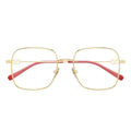 Valentino Eyeglasses Vg0030 O 003 Red Gold/Transparent Women