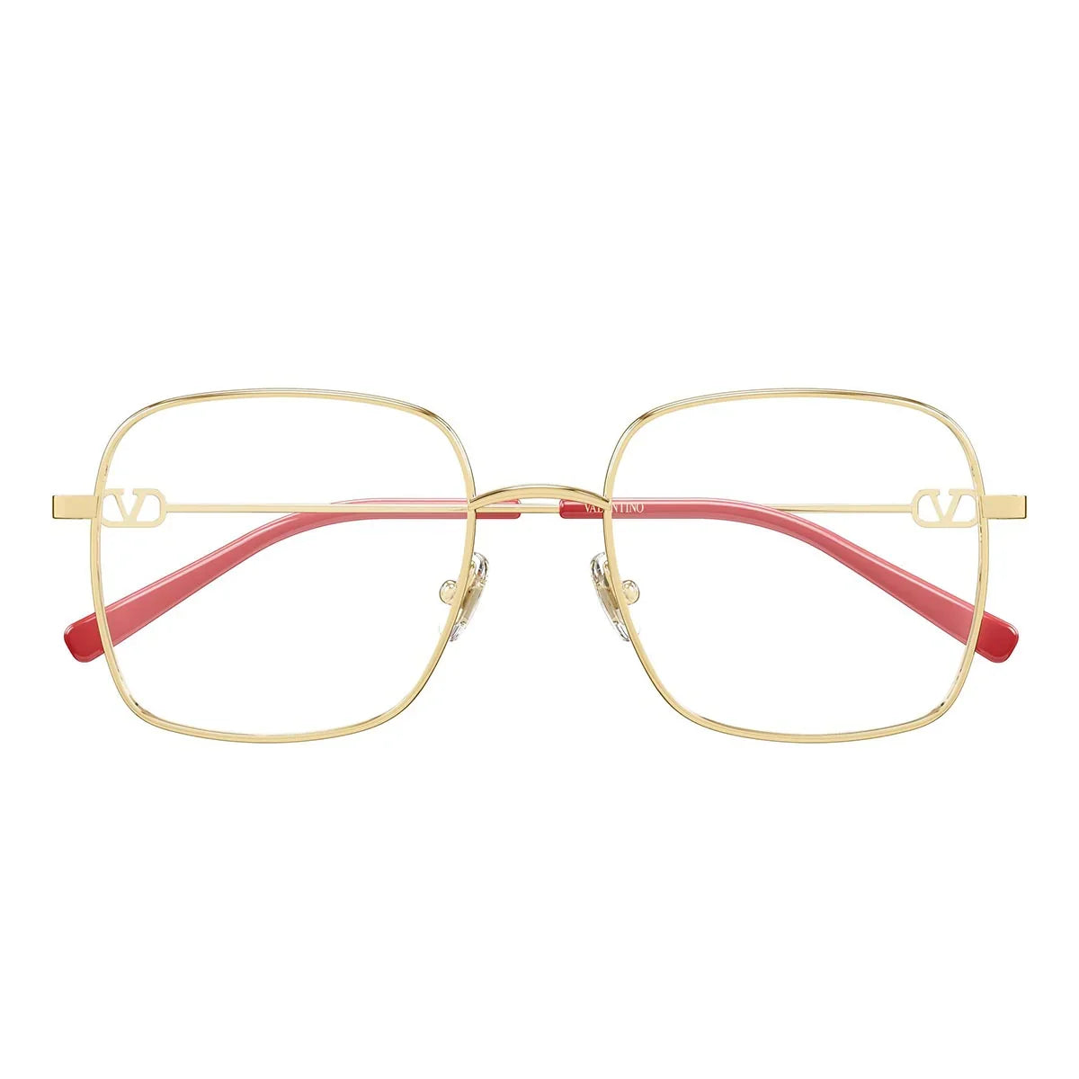 Valentino Eyeglasses Vg0030 O 003 Red Gold/Transparent Women