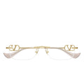 Valentino Eyeglasses Vg0034 O 002 Gold/Transparent Women