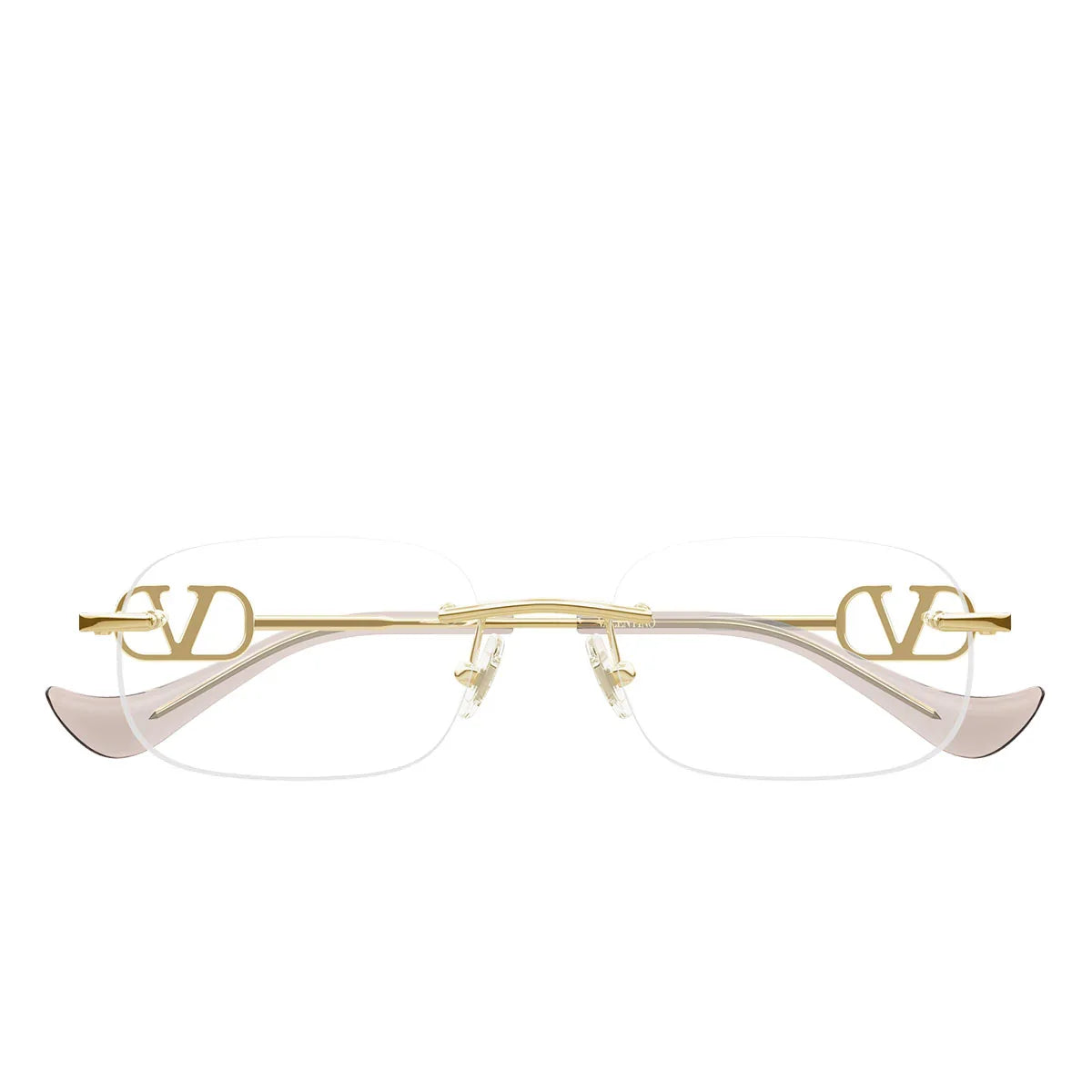Valentino Eyeglasses Vg0034 O 002 Gold/Transparent Women