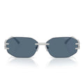 Versace Sunglasses Ve2274 100080 Silver/Dark Blue Unisex