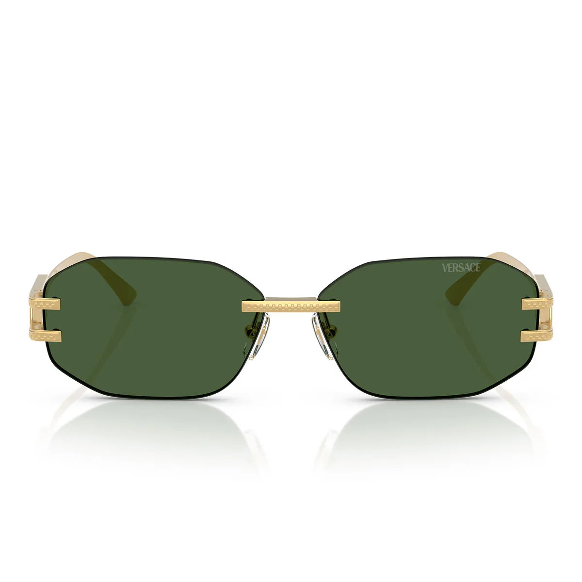 Versace Sunglasses Ve2274 100271 Gold/Dark Green Unisex