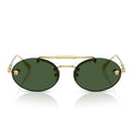 Versace Sunglasses Ve2295 100271 Gold/Dark Green Women
