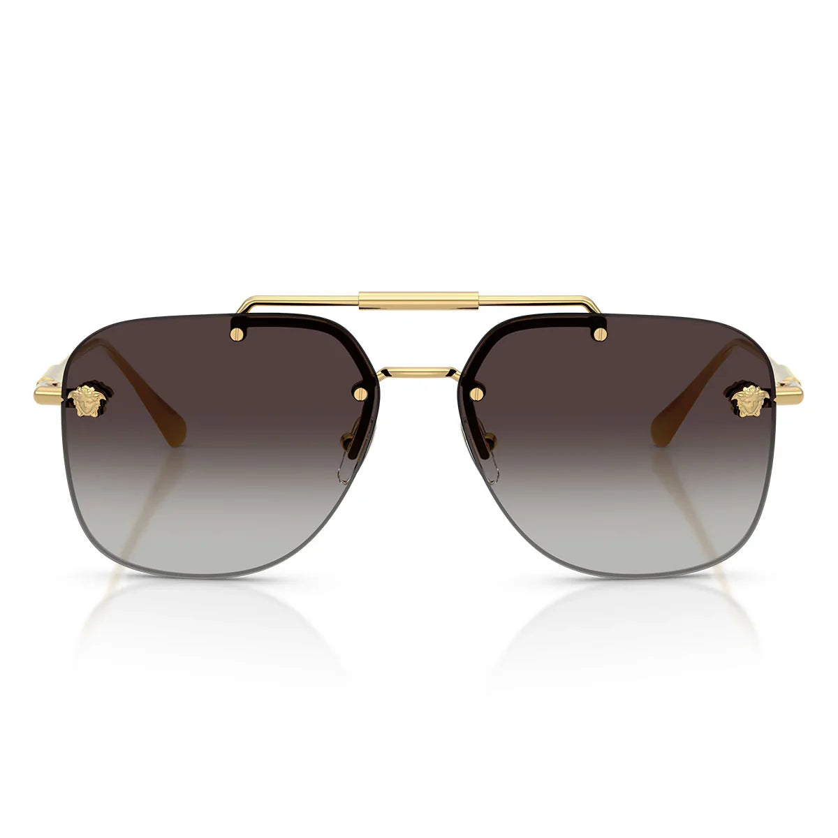 Versace Sunglasses Ve2296 100284 Gold/Smoky Gray Women