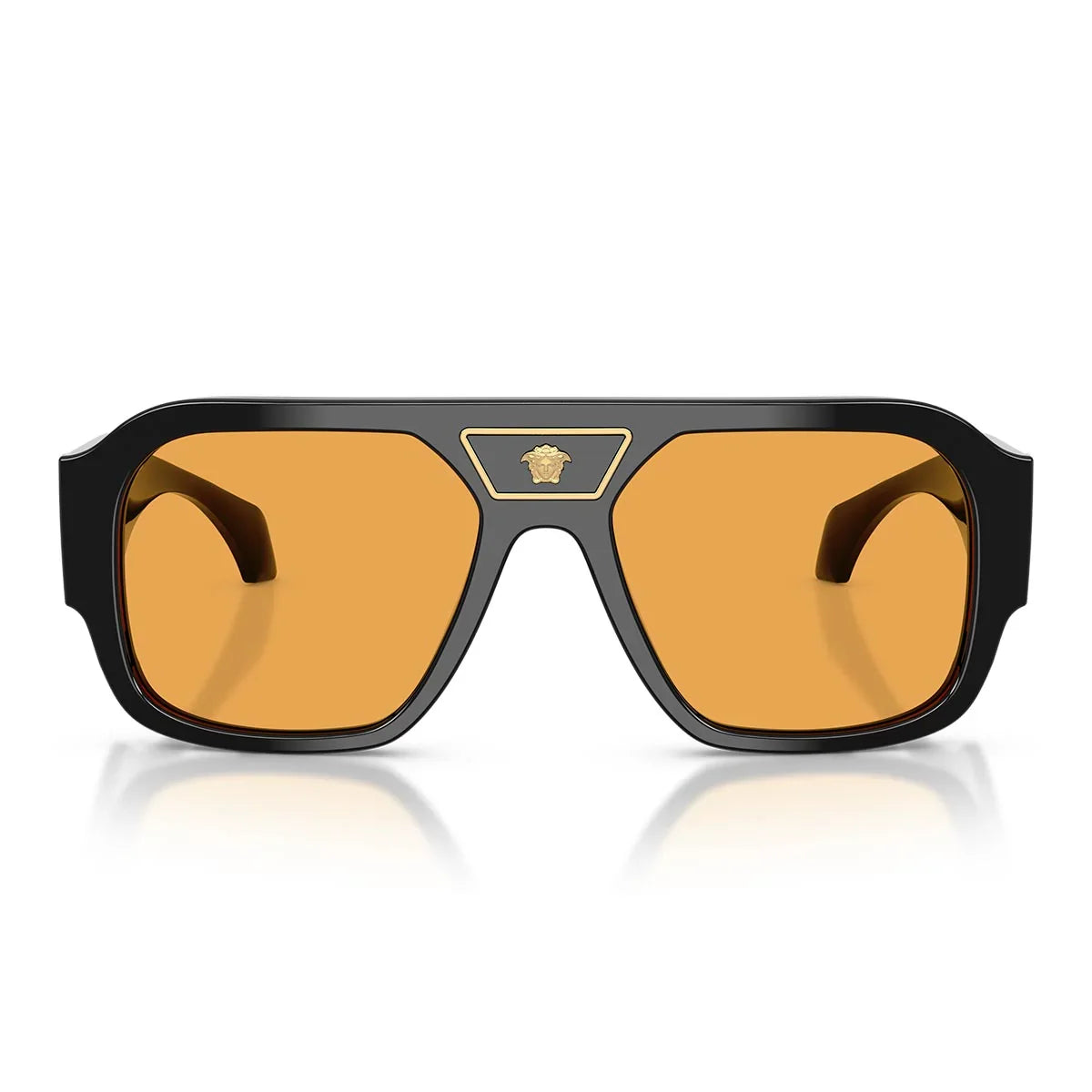 Versace Sunglasses Ve4508 U Gb1/7 Black/Orange Men