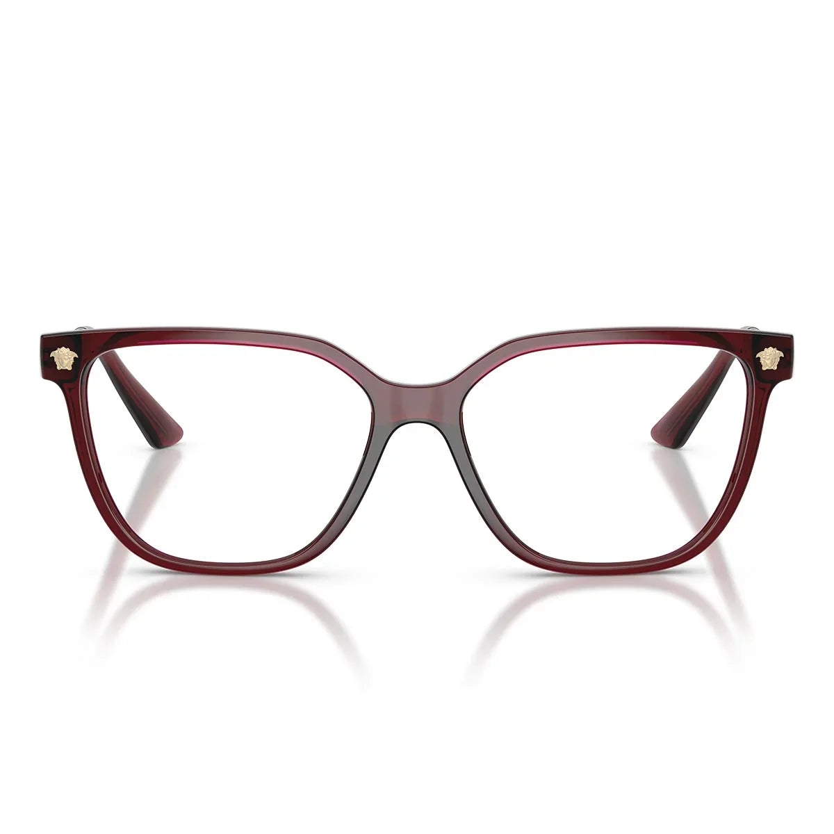 Versace Prescription Glasses Ve3388 U 5538 Cherry Red/Transparent Women