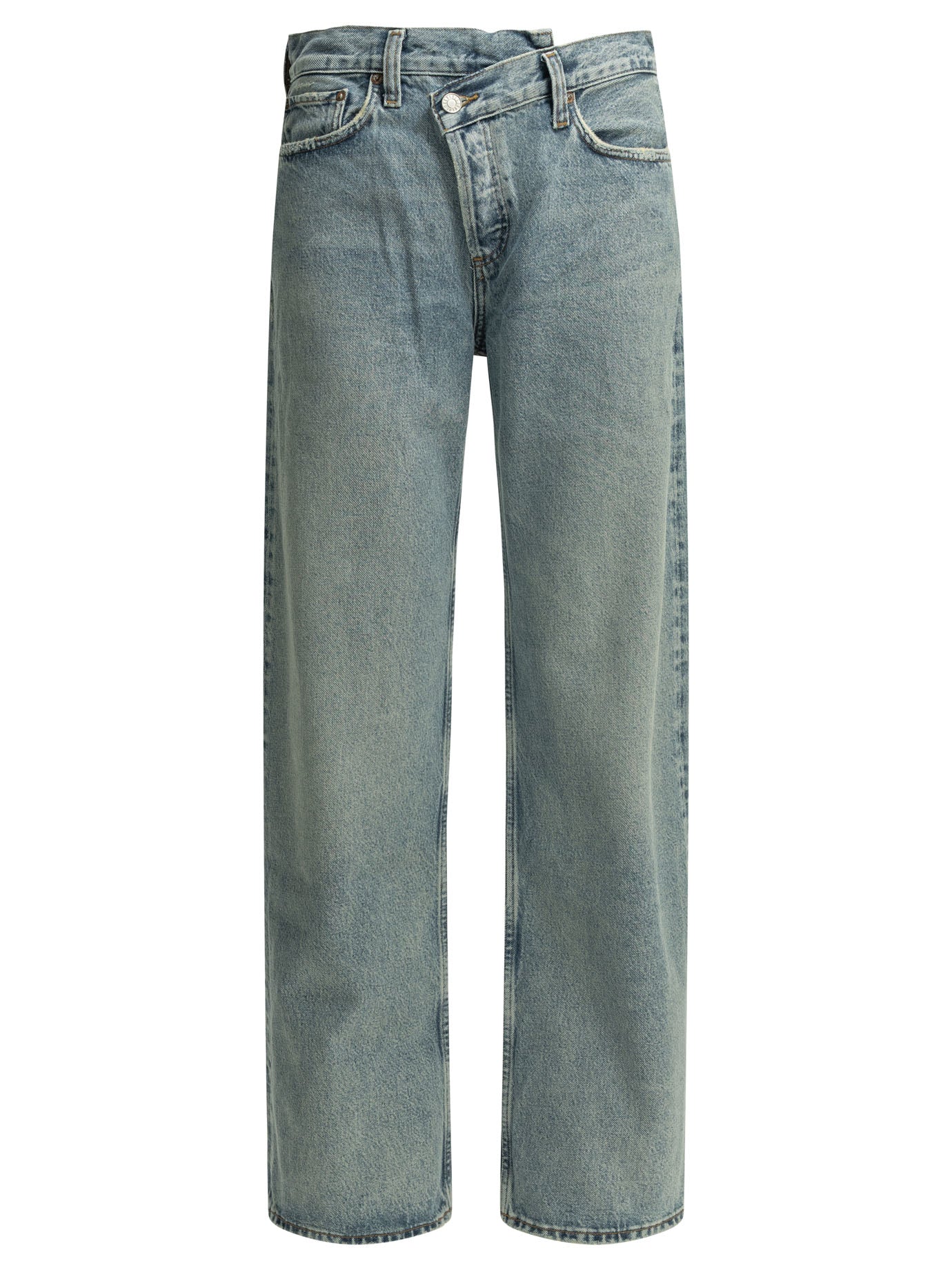 Agolde "Criss Cross" Wide Leg Jeans