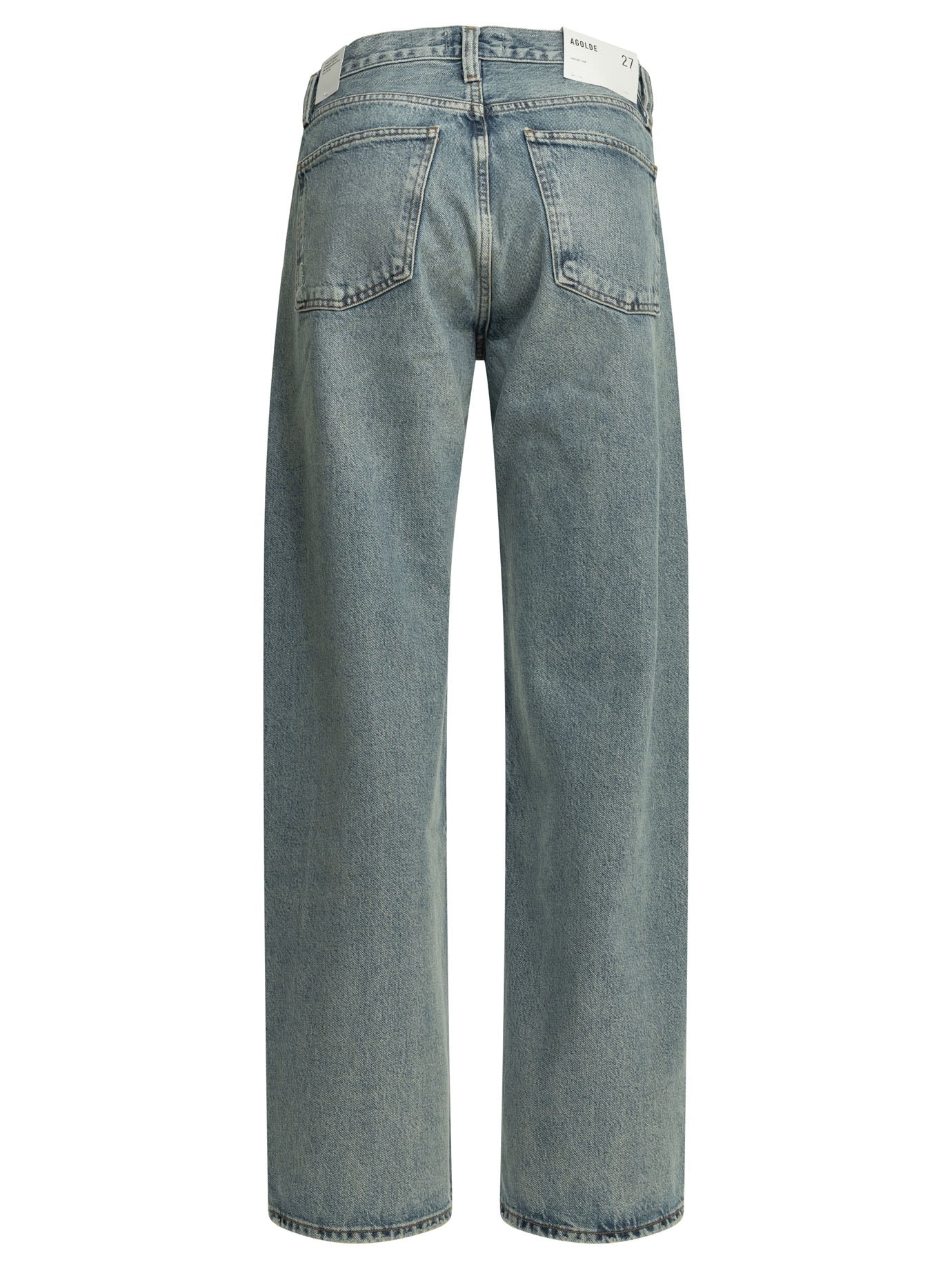 Agolde "Criss Cross" Wide Leg Jeans