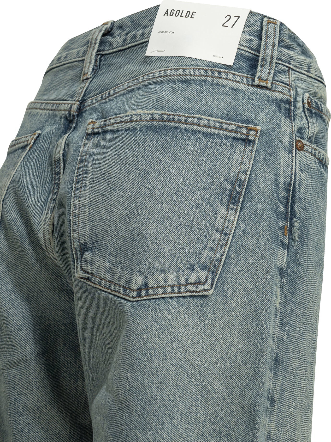 Agolde "Criss Cross" Wide Leg Jeans