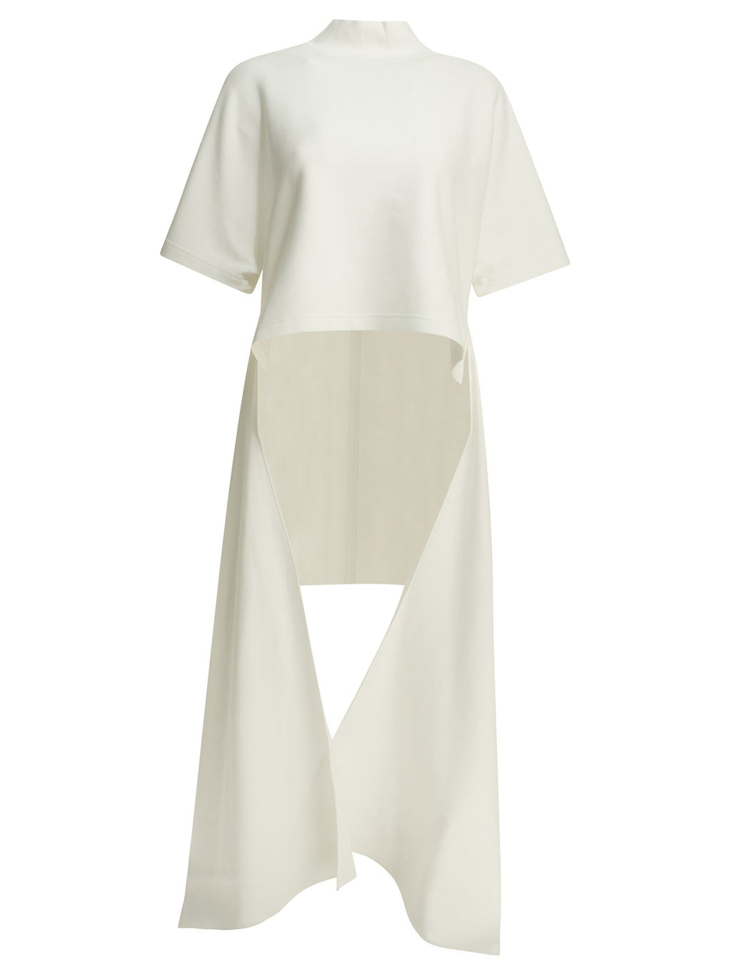 Alaïa Asymmetrical Mock Neck T Shirt