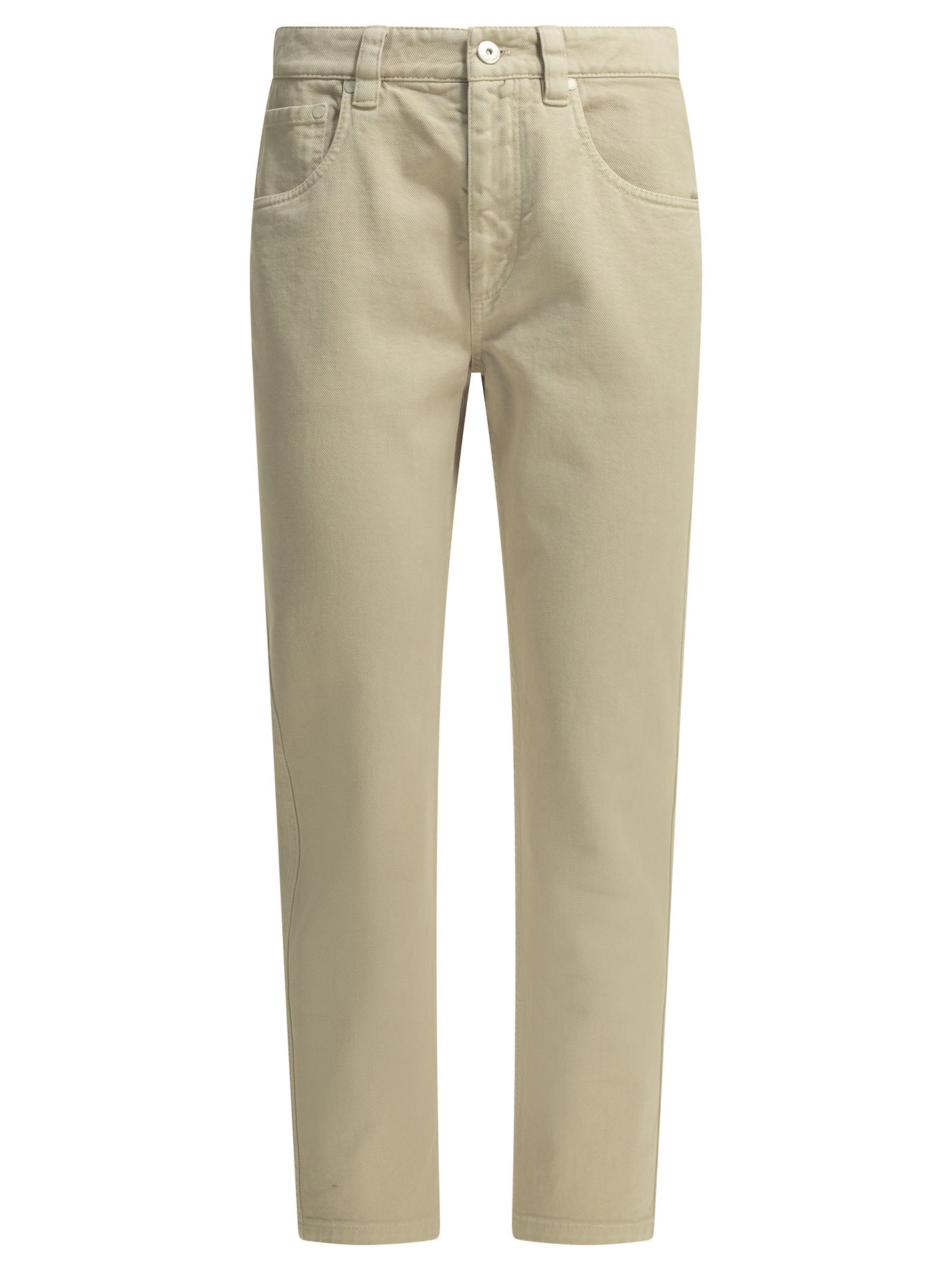 Brunello Cucinelli "Straight Shiny Bartck" Straight Leg Jeans