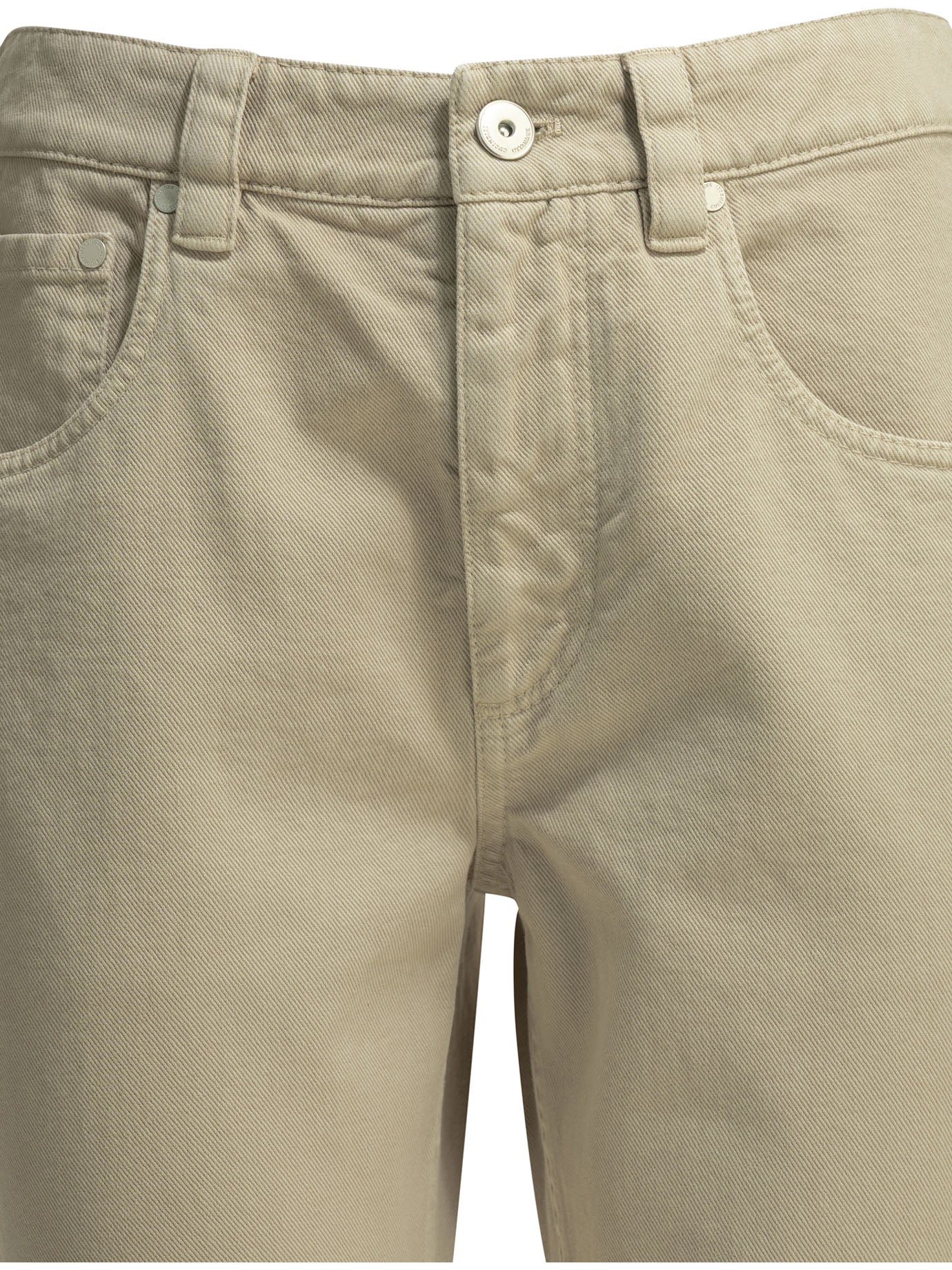 Brunello Cucinelli "Straight Shiny Bartck" Straight Leg Jeans