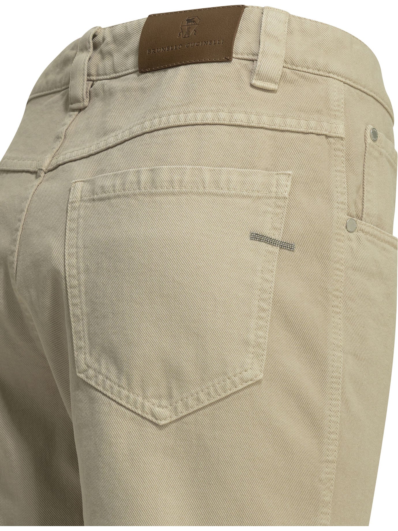 Brunello Cucinelli "Straight Shiny Bartck" Straight Leg Jeans