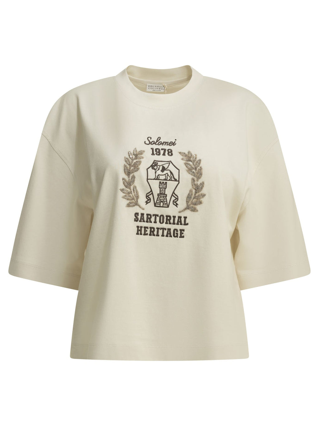 Brunello Cucinelli Crew Neck T Shirt With Logo