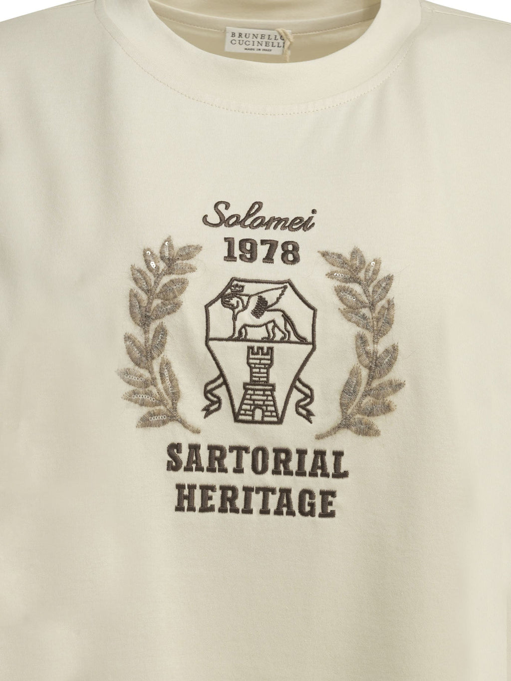 Brunello Cucinelli Crew Neck T Shirt With Logo