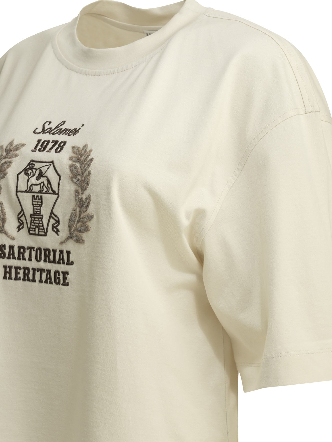 Brunello Cucinelli Crew Neck T Shirt With Logo